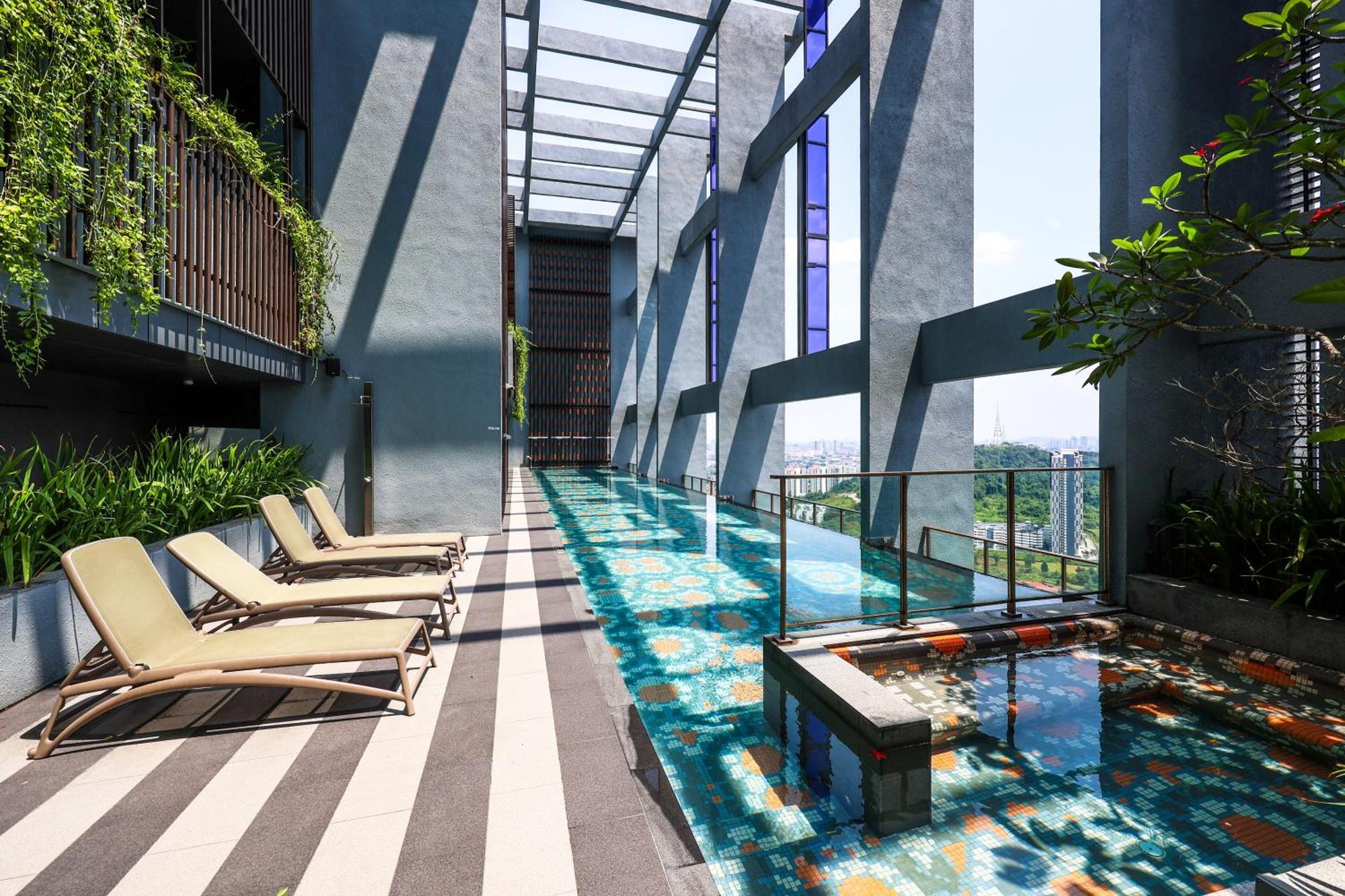 شقة Millerz Square By Mykey كوالالمبور المظهر الخارجي الصورة Sky Pool