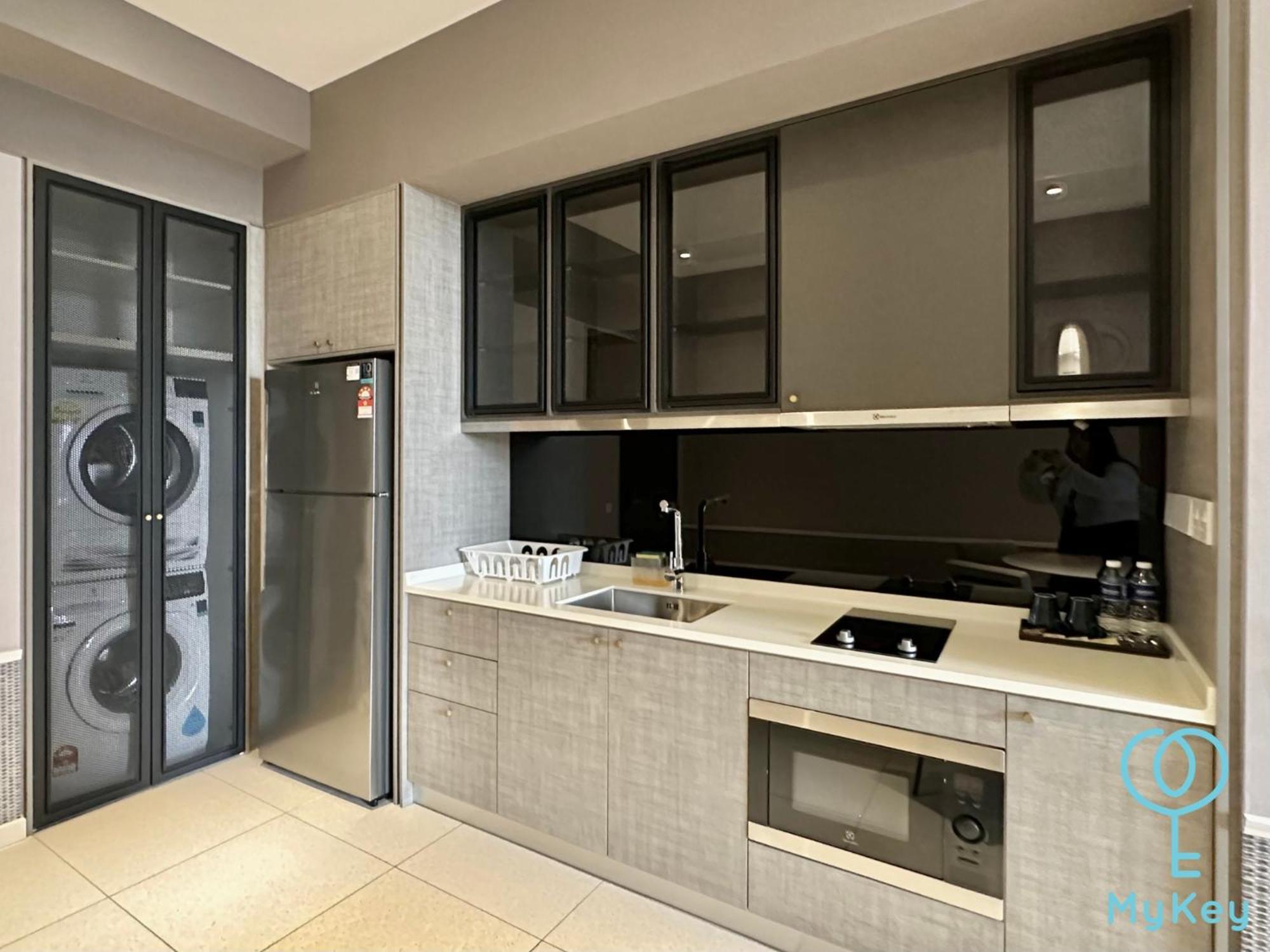 شقة Millerz Square By Mykey كوالالمبور المظهر الخارجي الصورة A wet kitchen in a condominium in Malaysia.