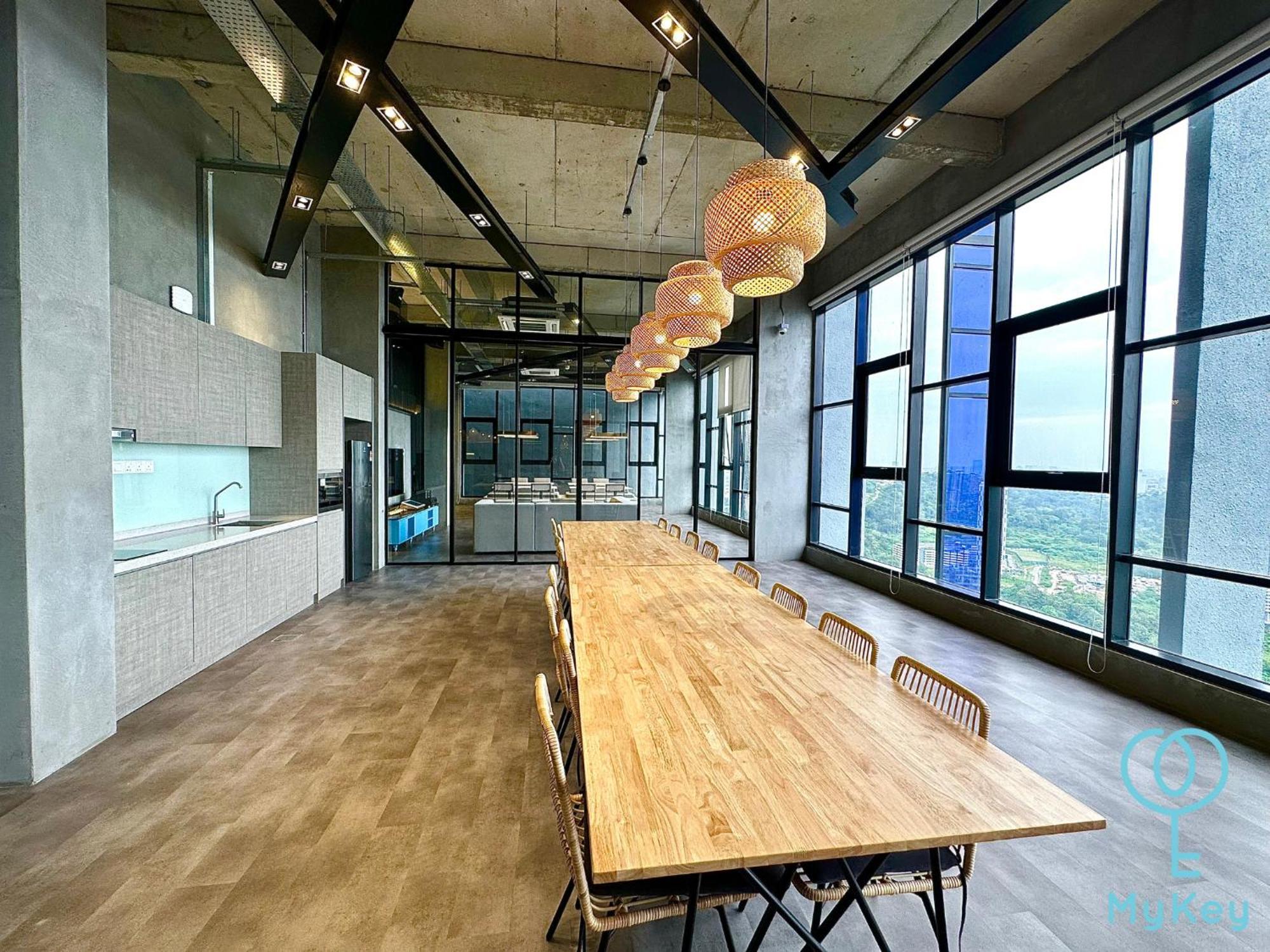 شقة Millerz Square By Mykey كوالالمبور المظهر الخارجي الصورة The kitchen at the 30th floor